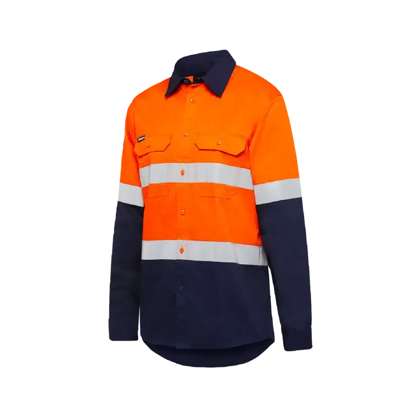 KingGee Men's Vented Spliced Drill Taped Shirt K54025 Metro Workwear